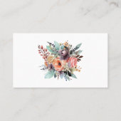 Bohemian Bloemen Boeket Waterverf Plaatskaartje (Achterkant)