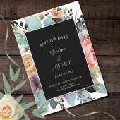 Bohemian Bloemen Boeket Waterverf Save The Date