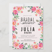 BOHEMIAN BLOEMEN bruids douche uitnodiging (Voorkant)