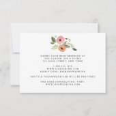 Bohemian  Bloemen Bruiloft Details Kaart (Voorkant)