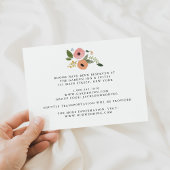 Bohemian  Bloemen Bruiloft Details Kaart