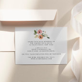 Bohemian Bloemen Bruiloft Details Kaart