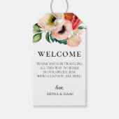 Bohemian Bloemen Bruiloft Welkomsttas Cadeaulabel (Voorkant)