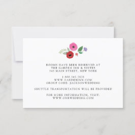 Bohemian Bloemen Kleurrijke Bruiloft Details Kaart