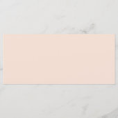 Bohemian Bloemen Roos Waterverf Boho Bruiloft Menu (Achterkant)