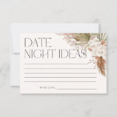 Bohemian Bloemen & Veren Datum Nachtideeën Kaart (Voorkant)