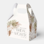 Bohemian Bloemen & Veren Douche Bedankdoosjes (Achterkant)