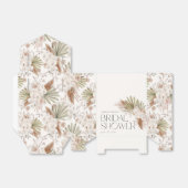 Bohemian Bloemen & Veren Douche Bedankdoosjes (Uitgevouwen)