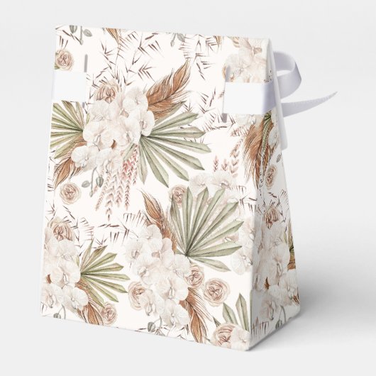 Bohemian Bloemen & Veren Douche Bedankdoosjes (Achterkant)