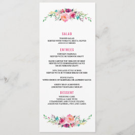 BOHEMIAN BLOEMIGE bruiloft diner menu