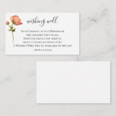 Bohemian Bloom Bruiloft Wishing Well Informatiekaartje (Voorkant / Achterkant)