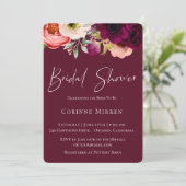 Bohemian Blooms Bridal Shower Uitnodiging (Staand voorkant)