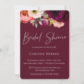 Bohemian Blooms Bridal Shower Uitnodiging (Voorkant)