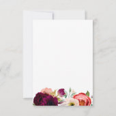 Bohemian Blooms Diamond Lijst Save the Date Aankondiging (Achterkant)