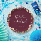 Bohemian Blooms Floral Lijst Papier Bord (Feest)