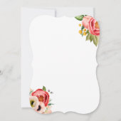 Bohemian Blooms Lijst bruiloft uitnodiging (Achterkant)