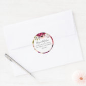 Bohemian Blooms Retouradres Sticker (Envelop)