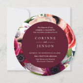 Bohemian Blooms Weddenschap Kaart (Voorkant)