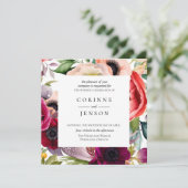 Bohemian Blooms Weddenschap Kaart (Staand voorkant)