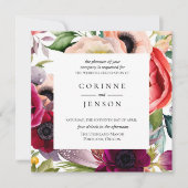 Bohemian Blooms Weddenschap Kaart (Voorkant)