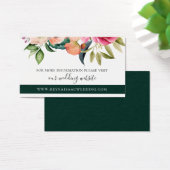 Bohemian Blooms Wedding Website Visitekaartje (Bureau)
