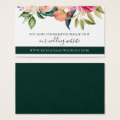 Bohemian Blooms Wedding Website Visitekaartje (Voorkant /achterkant)