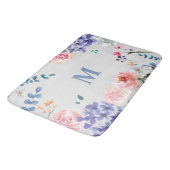 Bohemian Blossoms: Waterverf Bloemen Badmat van L (Gekanteld)