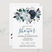 Bohemian Blue Bridal Shower Kaart (Voorkant / Achterkant)