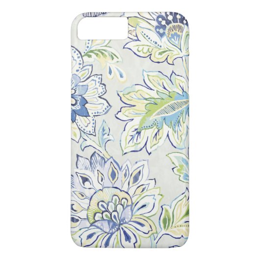 Bohemian Blue Flower Case-Mate iPhone Case (Achterkant)
