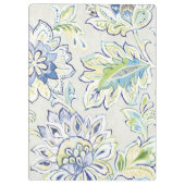 Bohemian Blue Flower Klembord (Achterkant)