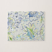 Bohemian Blue Flower Legpuzzel (Horizontaal)