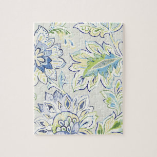 Bohemian Blue Flower Legpuzzel