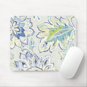 Bohemian Blue Flower Muismat (Met muis)