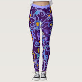 Bohemian Blue Leggings (Voorkant)