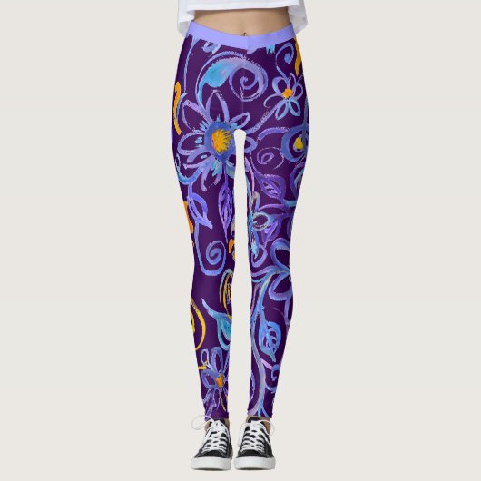 Bohemian Blue Leggings (Voorkant)