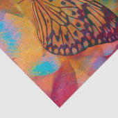 Bohemian Blue Sinaasappel Hippie-ontkoppeling Tissuepapier (Detail)