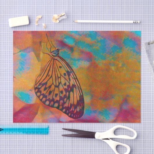 Bohemian Blue Sinaasappel Hippie-ontkoppeling Tissuepapier (Craft)