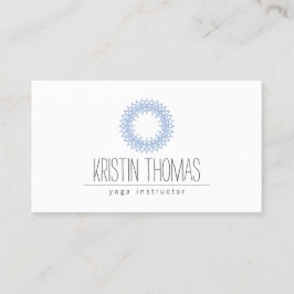 Bohemian Blue Sun Mandala Yoga Visitekaartje