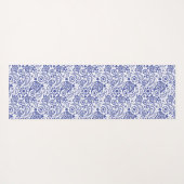 Bohemian Blue White Peacock Decoratief Yogamat (Achterkant (horizontaal))