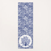 Bohemian Blue White Peacock Decoratief Yogamat (Voorkant)
