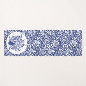 Bohemian Blue White Peacock Decoratief Yogamat (Voorkant (horizontaal))