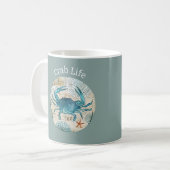 Bohemian Blues Crab Life Collectie Koffiemok (Voorkant links)