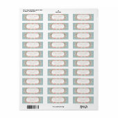 Bohemian Blush Bloemen Retouradres Label (Full Sheet)
