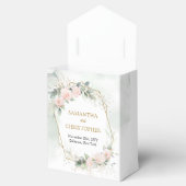 Bohemian Blush rozen eucalyptus gouden bruiloft Bedankdoosjes (Geopend)