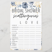 Bohemian Blush Vrijgezellenfeest Scattergories Gam (Voorkant)