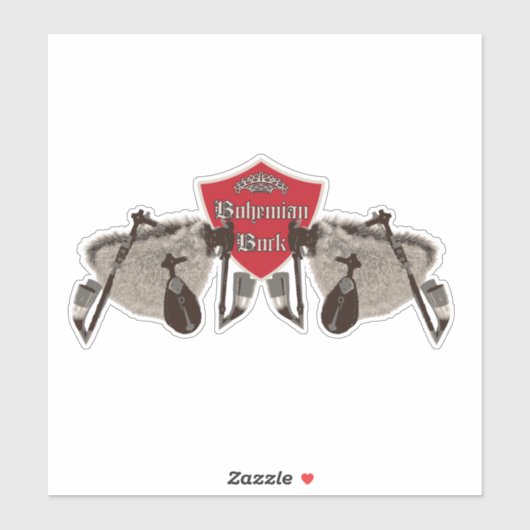 bohemian bock - Doedelzakken uit Tsjechisch Sticker (Vel)