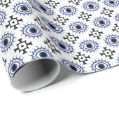 Bohemian Boho Abstract Aztec stijlpatroon Cadeaupapier (Rol Hoek)