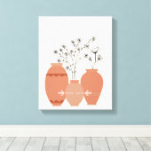 Bohemian Boho Art Abstracte stretched canvas Print (Insitu (Houten vloer))