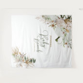 Bohemian Boho Baby Brunch Decor Achtergrond Wandkleed (Voorkant (horizontaal))