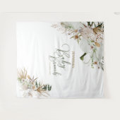 Bohemian Boho Baby Brunch Decor Backdrop Wandkleed (Voorkant (horizontaal))